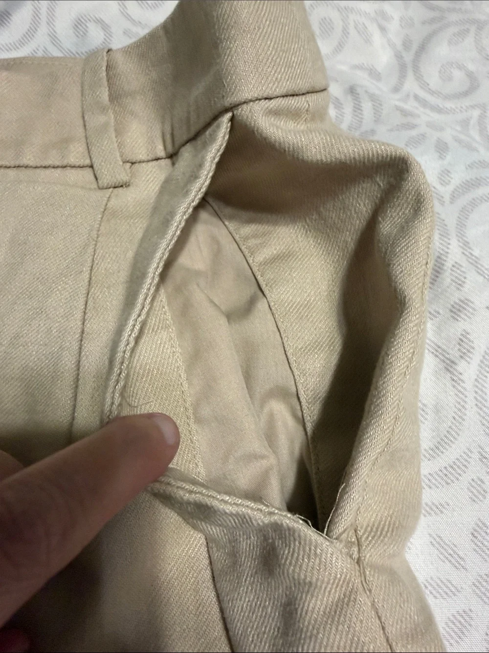 NWOT J. Crew Linen Blend Pleated Khaki High Rise Tailored Shorts Size 8
